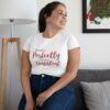 T-shirt femme blanc 'Perfectly consistent'