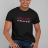 T-shirt noir homme 'Imperfections are the spices of life'