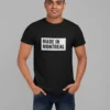 T-shirt noir homme 'Made in Montreal'