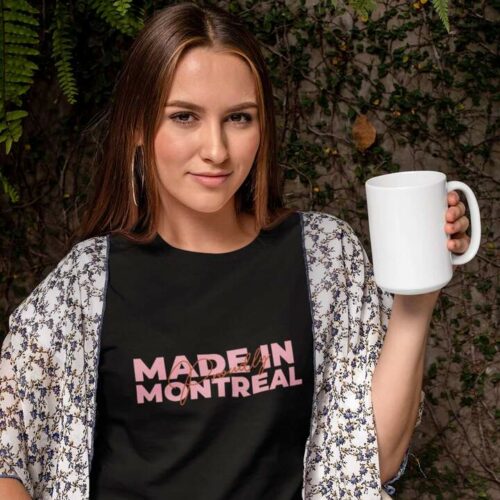 T-shirt noir femme 'Made in Montreal'
